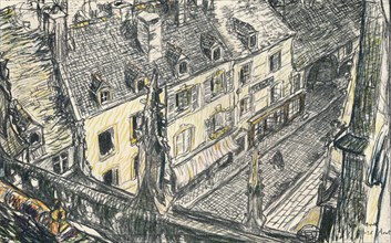 'Une Rue De Valogne', c1911. Artist: Georges Dupuis.