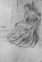 'Seated Girl', c1869, (1904). Artist: James Abbott McNeill Whistler.