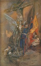 'St. Michael of Belgium', 1914, (1914). Artist: James Jebusa Shannon.