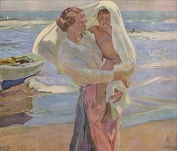 'After Bathing', 1915, (1932). Artist: Joaquin Sorolla y Bastida.
