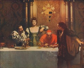'A Glass of Wine with Caesar Borgia', 1893, (1914). Artist: John Maler Collier.