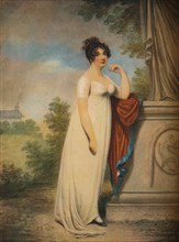 'Mary Anne Clarke at the base of a statue',1803. Artists: Mary Anne Clarke, Adam Buck.
