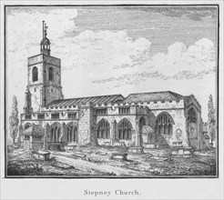 'Stepney Church', c1792. Artist: Unknown.