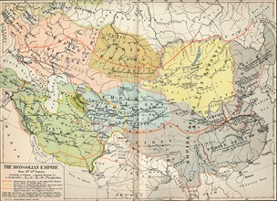 'The Mongolian Empire from 12th-15th Century', c1903, (1904). Artist: Unknown.