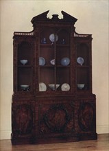 'Mahogany Glass-Fronted Case', c1760. Artist: William Vile.