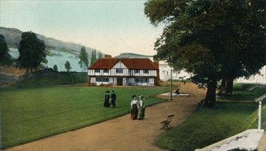 'Old English Garden, Imperial International Exhibition, London, 1909'. Artist: Unknown.