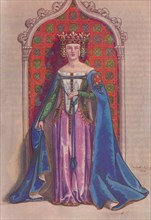 'Queen Phillippa 1350', 1926. Artist: Herbert Norris.