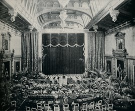 'The Waterloo Chamber, Windsor Castle, Fitted as a theatre for the State Plays of 1891', c1891,(1901 Artist: Eyre & Spottiswoode.