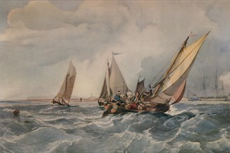 'The Fishing Smack', 1835. Artist: George Chambers.