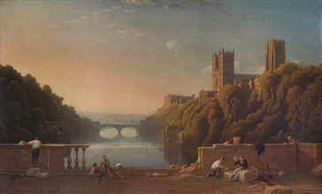 'Durham Cathedral from the Prebends' Bridge', c1832. Artist: George Fennell Robson.