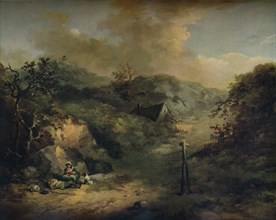 'A Hillside with Tramps reposing', c1793. Artist: George Morland.