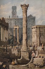 'View in the Forum, Rome', c1823. Artist: Samuel Prout.
