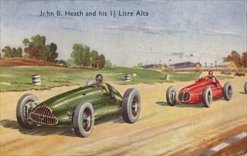 'John B. Heath and his 1 1/2 Litre Alta', c1953. Artist: Unknown.