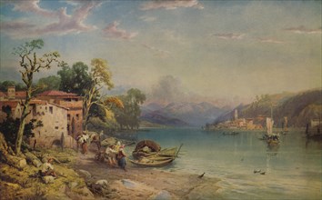 'Looking towards Bellagio', c1845. Artist: Thomas Miles Richardson II.