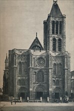 'Front of the Abbey Church of Saint Denis, The Burial Place of the French Kings', c1906, (1907). Artist: Unknown.