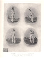 Early Victorian cricketers, 19th century (1912). Artist: Unknown.
