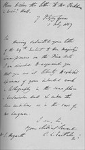A letter from Charles Lock Eastlake, 1847 (1904). Artist: Charles Lock Eastlake.