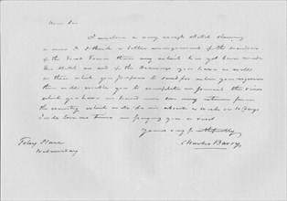 A letter from Charles Barry, c1840 (1904). Artist: Sir Charles Barry.