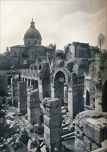 Excavations of the Forum of Julius Caesar at Rome, c1932. Artist: Unknown.