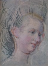'Sketch of a Lady's Head', c1791. Artist: John Russell.