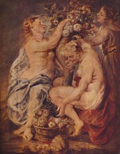 'Ceres and Two Nymphs with a Cornucopia', c1617. Artist: Peter Paul Rubens.