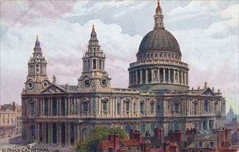 'St. Paul's Cathedral', c1910. Artist: Unknown.