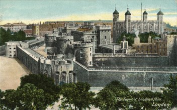 'The Tower of London & Mint, London', c1910.  Artist: Unknown.