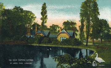 'The Duck Keepers Cottage, St. James Park, London', 1907. Artist: Unknown.