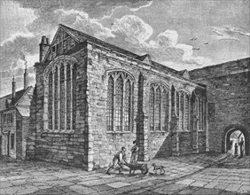 North-east view of the Chapel of the Holy Trinity, Leadenhall, City of London, c1825 (1906). Artist: Thomas Dale.