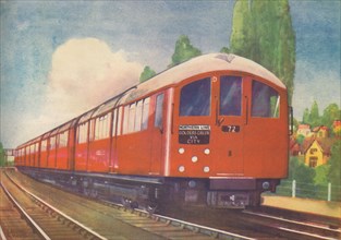 'London's New Streamlined Underground Train, Northern Line', 1940. Artist: Unknown.