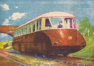 'Express Diesel Engine Rail Car, G.W.R.', 1940. Artist: Unknown.