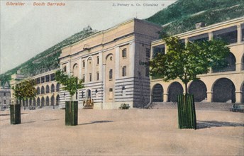 'Gibraltar - South Barracks', 1900. Artist: Unknown.