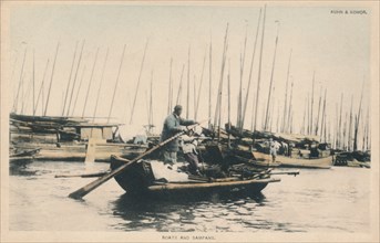 'Boats and Sampans', c1910.  Artist: Unknown.