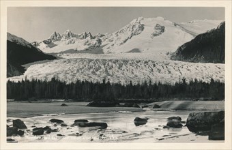 'Mendenhall Glacier near Juneau, Alaska', c1940.  Artist: Unknown.