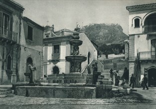 Public fountain, Taormina, Sicily, Italy, 1927. Artist: Eugen Poppel.