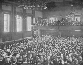 A May meeting, Exeter Hall, London, c1903 (1903). Artist: Unknown.