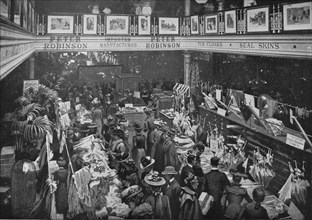 A sale day at Peter Robinson's department store, Oxford Street, London, c1903 (1903). Artist: Unknown.