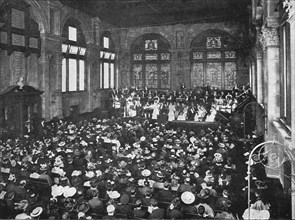 A concert at the Guildhall School of Music, London, c1901 (1901). Artist: Unknown.