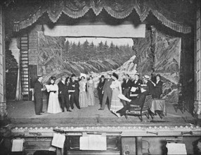 Rehearsing a play in ordinary dress, London, c1901 (1901). Artist: Unknown.