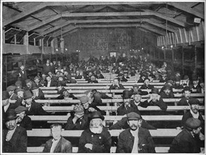 The 'Penny Sit-Up', Salvation Army shelter, Blackfriars, London, c1900 (1901). Artist: Unknown.