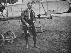Mr Gordon Bell, who flew more different types than any other pilot of his time, 1913 (1934). Artist: Flight Photo.