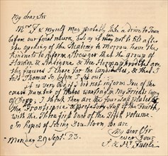 A letter from Henry Fuseli, 29 September 1823 (1904). Artist: Henry Fuseli.