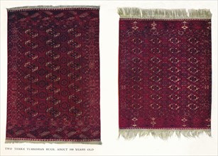 Two Tekke Turkoman rugs, c1800. Artist: Unknown.