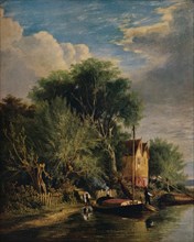 'On the Yare', c1828, (1938). Artist: George Vincent.
