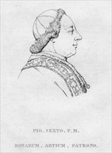 'Pio. Sexto. P.M. Bonarum. Artium. Patrono.', c1850. Artist: Unknown.