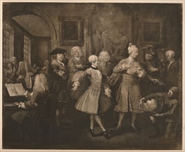 'A Rake's Progress - 2: The Levée', 1733.  Artist: William Hogarth.