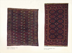 Saryk Turkoman rug, early 18th century and Salor Turkoman rug, 18th century. Artist: Unknown.