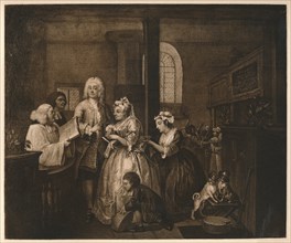 A Rake's Progress - 5: He Marries', 1733.  Artist: William Hogarth.