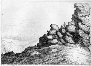 'Ben Lomond from the Top of`Ben Arthur', c1812. Artist: S Leith.