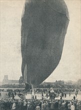 A huge balloon was necessary for Professor Piccard's ascent, c1936 (c1937). Artist: Unknown.
